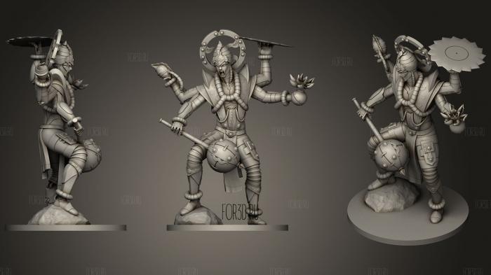 Sci Fi Vishnu stl model for CNC